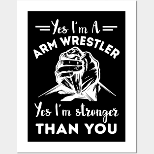 Arm Wrestling Stronger Arm Wrestler Armwrestling Sport Posters and Art